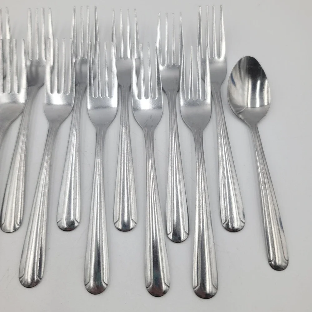 18pc Walco Dominion Stainless Steel Flatware Set 18CR China Dinner Forks